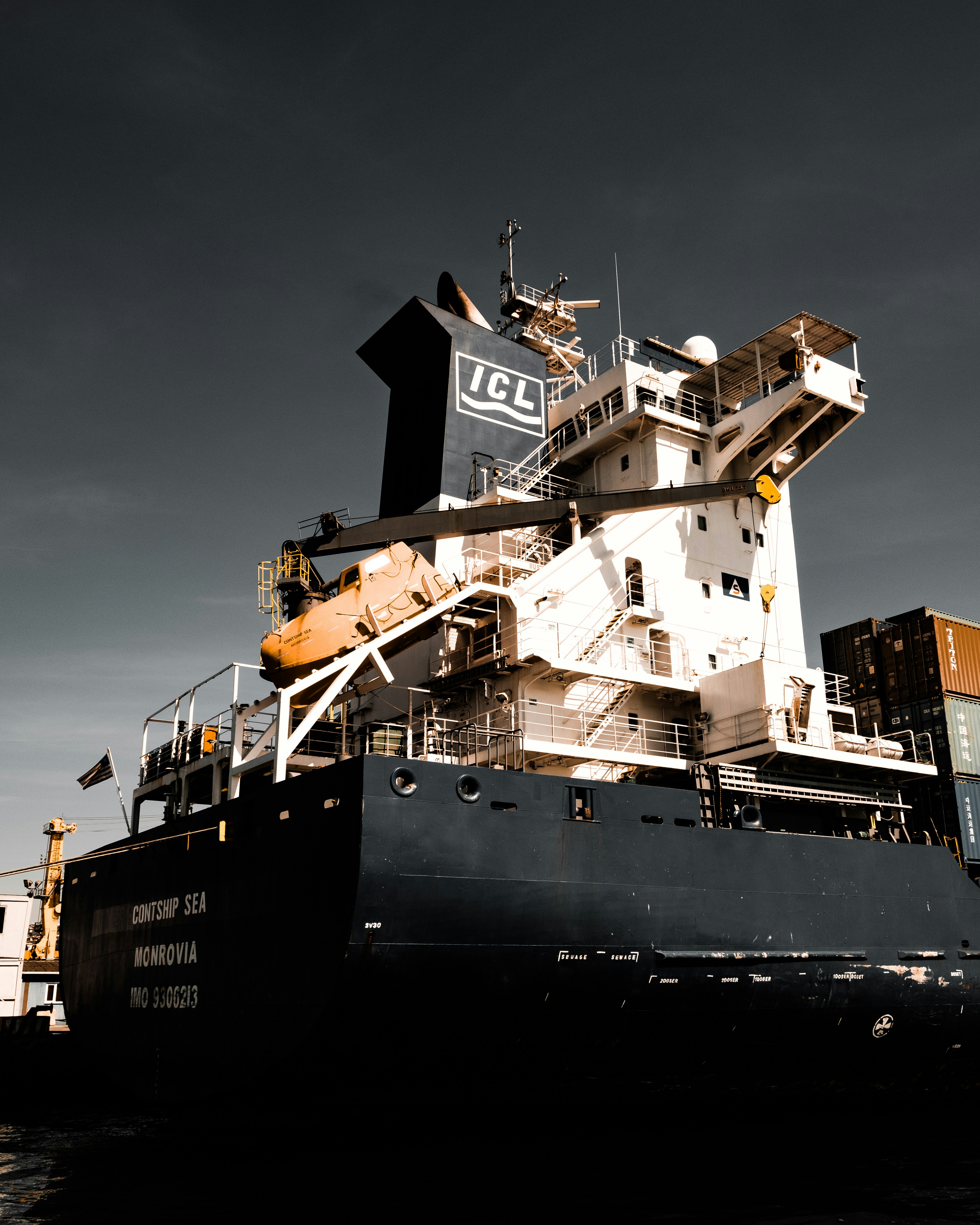 Ship at sea