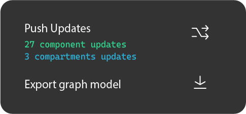 Preparing updates for connected tools
